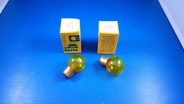 Ampoule, lampe Code Standard jaune 12V 36/36W BA21d MAZDA NEUVE