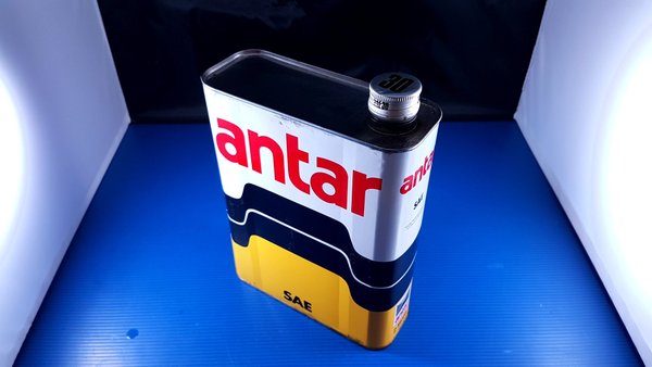 Bidon d'huile moteur vintage 2L SAE 30 ANTAR Multigrade